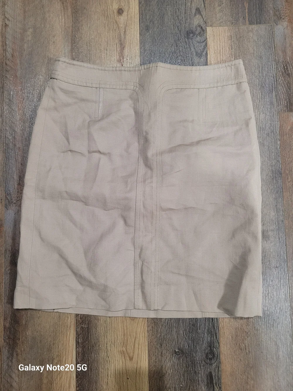 Tory Burch Driftwood Tan Liotta Cotton Blend Skirt Size 6 NWT